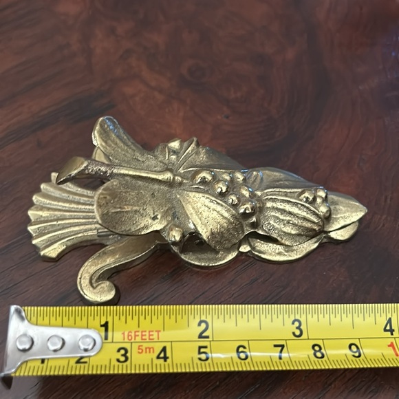 Virginia Metalcrafters MISTLETOE paper clip design number 7-27 VA VMC Brass - Picture 5 of 7